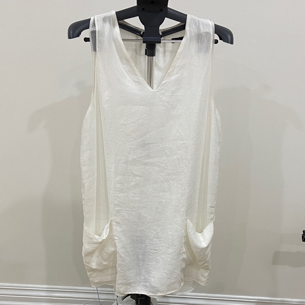 Zara Cream Sleeveless Dress